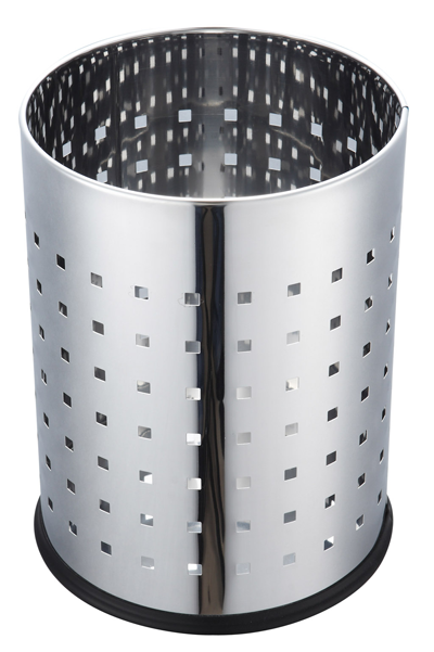 Stationery Dustbin – 18 liters Chrome